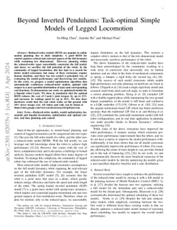 Beyond Inverted Pendulums: Task-optimal Simple Models of Legged
  Locomotion