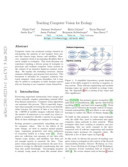 Teaching Computer Vision for Ecology