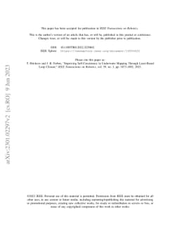 Improving Self-Consistency in Underwater Mapping Through Laser-Based
  Loop Closure (Extended)