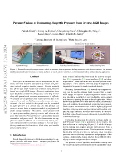 PressureVision++: Estimating Fingertip Pressure from Diverse RGB Images