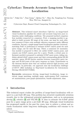 CyberLoc: Towards Accurate Long-term Visual Localization