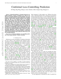 Conformal Loss-Controlling Prediction
