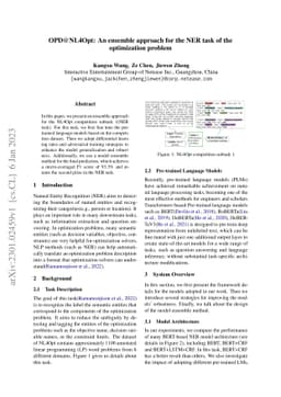 OPD@NL4Opt: An ensemble approach for the NER task of the optimization
  problem