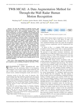 TWR-MCAE: A Data Augmentation Method for Through-the-Wall Radar Human
  Motion Recognition