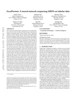ExcelFormer: A neural network surpassing GBDTs on tabular data
