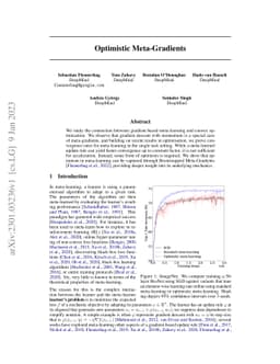 Optimistic Meta-Gradients