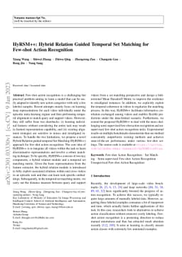 HyRSM++: Hybrid Relation Guided Temporal Set Matching for Few-shot
  Action Recognition