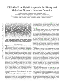 DRL-GAN: A Hybrid Approach for Binary and Multiclass Network Intrusion
  Detection