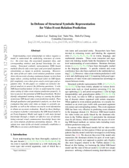 In Defense of Structural Symbolic Representation for Video
  Event-Relation Prediction