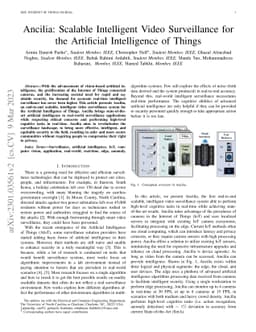 Ancilia: Scalable Intelligent Video Surveillance for the Artificial
  Intelligence of Things