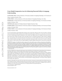 Cross-Model Comparative Loss for Enhancing Neuronal Utility in Language
  Understanding