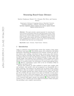 Measuring Board Game Distance