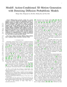 Modiff: Action-Conditioned 3D Motion Generation with Denoising Diffusion
  Probabilistic Models