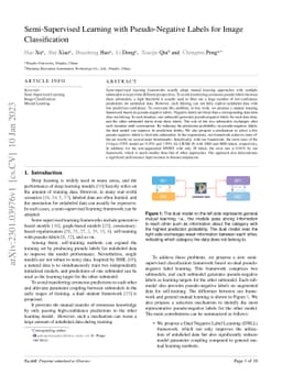 Semi-Supervised Learning with Pseudo-Negative Labels for Image
  Classification