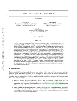 Analogical Relevance Index