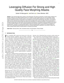 Leveraging Diffusion For Strong and High Quality Face Morphing Attacks