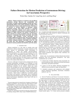 Failure Detection for Motion Prediction of Autonomous Driving: An
  Uncertainty Perspective