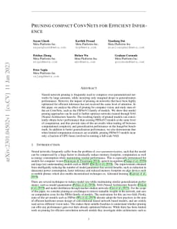 Pruning Compact ConvNets for Efficient Inference