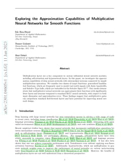 Exploring the Approximation Capabilities of Multiplicative Neural
  Networks for Smooth Functions