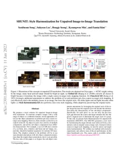 SHUNIT: Style Harmonization for Unpaired Image-to-Image Translation