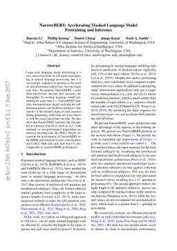 NarrowBERT: Accelerating Masked Language Model Pretraining and Inference
