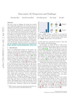 Data-centric AI: Perspectives and Challenges