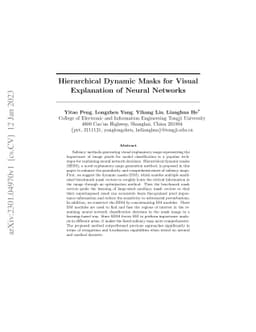 Hierarchical Dynamic Masks for Visual Explanation of Neural Networks