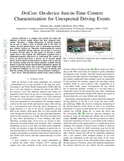 DriCon: On-device Just-in-Time Context Characterization for Unexpected
  Driving Events