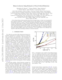 Biases in Inverse Ising Estimates of Near-Critical Behaviour