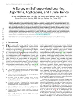 A Survey on Self-supervised Learning: Algorithms, Applications, and
  Future Trends
