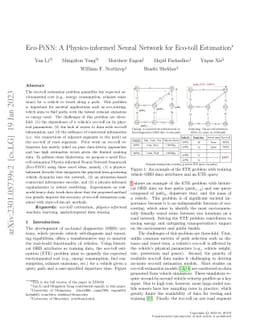 Eco-PiNN: A Physics-informed Neural Network for Eco-toll Estimation
