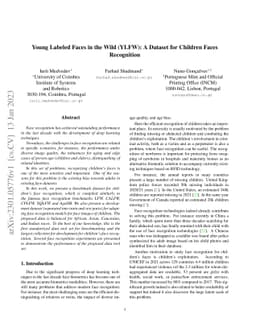 Young Labeled Faces in the Wild (YLFW): A Dataset for Children Faces
  Recognition
