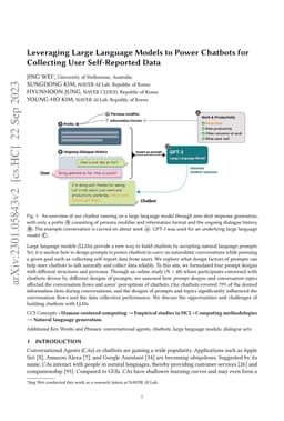 Leveraging Large Language Models to Power Chatbots for Collecting User
  Self-Reported Data