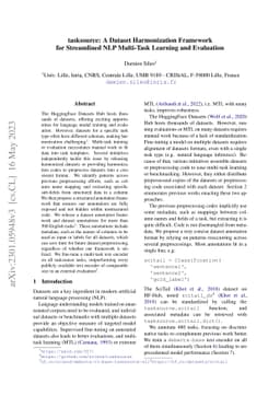 tasksource: A Dataset Harmonization Framework for Streamlined NLP
  Multi-Task Learning and Evaluation