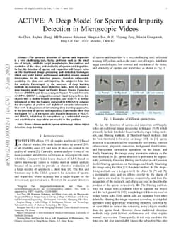 ACTIVE: A Deep Model for Sperm and Impurity Detection in Microscopic
  Videos