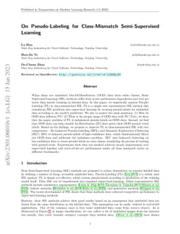 On Pseudo-Labeling for Class-Mismatch Semi-Supervised Learning
