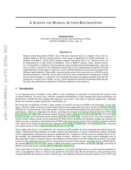 A Survey on Human Action Recognition
