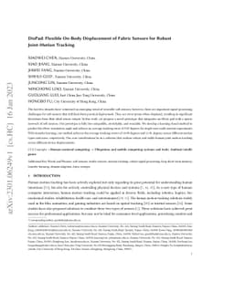 DisPad: Flexible On-Body Displacement of Fabric Sensors for Robust
  Joint-Motion Tracking