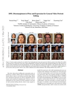 DPE: Disentanglement of Pose and Expression for General Video Portrait
  Editing