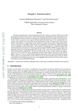 Simplex Autoencoders