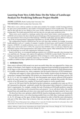 Learning from Very Little Data: On the Value of Landscape Analysis for
  Predicting Software Project Health