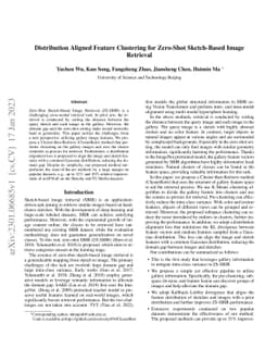 Distribution Aligned Feature Clustering for Zero-Shot Sketch-Based Image
  Retrieval