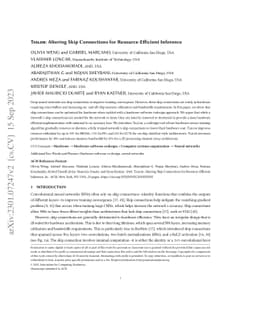 Tailor: Altering Skip Connections for Resource-Efficient Inference