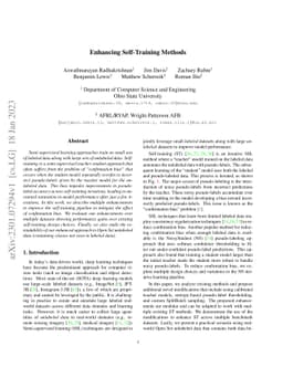Enhancing Self-Training Methods