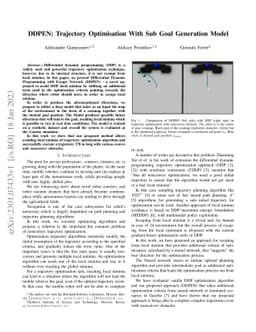 DDPEN: Trajectory Optimisation With Sub Goal Generation Model