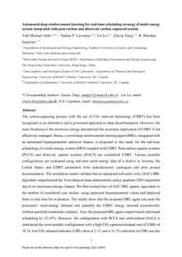 Automated deep reinforcement learning for real-time scheduling strategy
  of multi-energy system integrated with post-carbon and direct-air carbon
  captured system