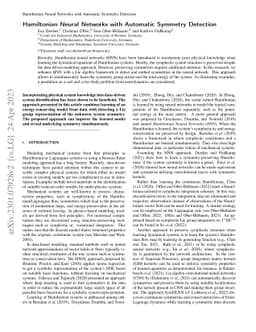 Hamiltonian Neural Networks with Automatic Symmetry Detection