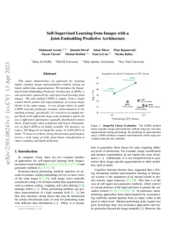 Self-Supervised Learning from Images with a Joint-Embedding Predictive
  Architecture