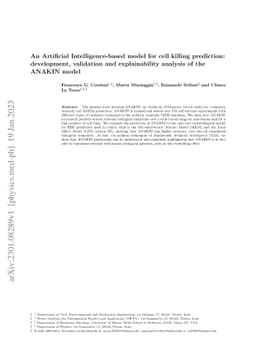 An Artificial Intelligence-based model for cell killing prediction:
  development, validation and explainability analysis of the ANAKIN model