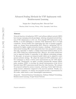 Advanced Scaling Methods for VNF deployment with Reinforcement Learning